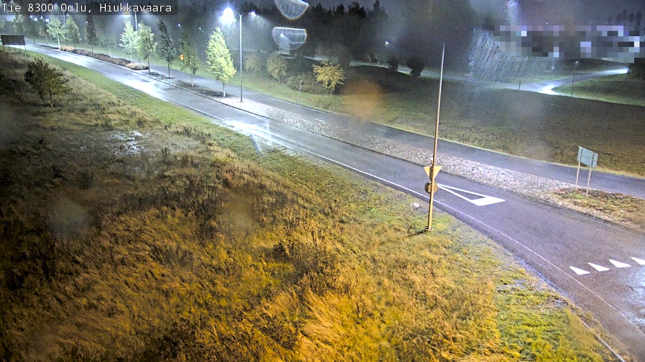Weather Camera Image väg 8300 Oulu Hiukkavaara, Oulu, Pohjois-Pohjanmaa