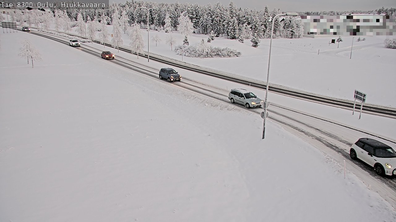 Kelikamerat Kuva tie 8300 Oulu Hiukkavaara, Oulu, Pohjois-Pohjanmaa