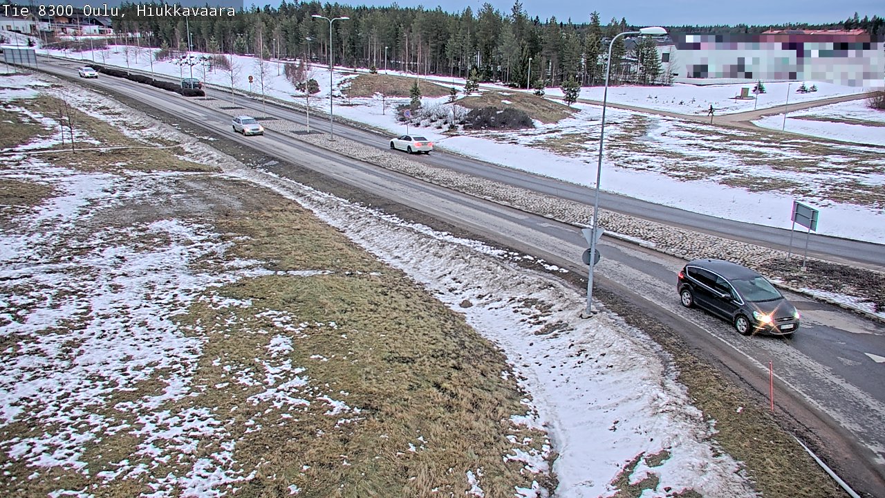 Weather Camera Image väg 8300 Oulu Hiukkavaara, Oulu, Pohjois-Pohjanmaa