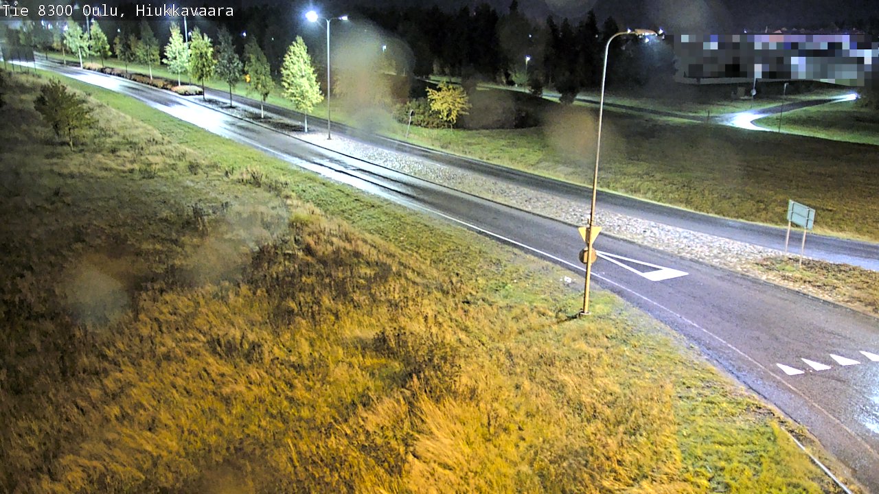 Weather Camera Image väg 8300 Oulu Hiukkavaara, Oulu, Pohjois-Pohjanmaa