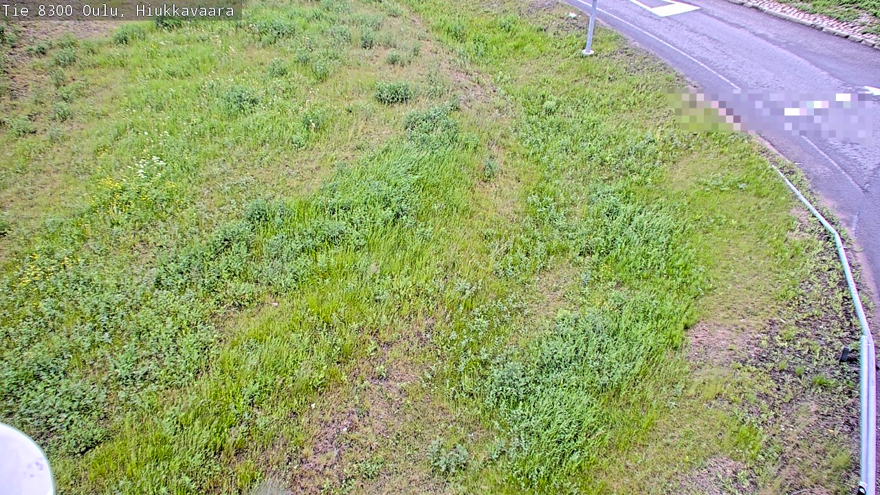 Weather Camera Image väg 8300 Oulu Hiukkavaara, Oulu, Pohjois-Pohjanmaa