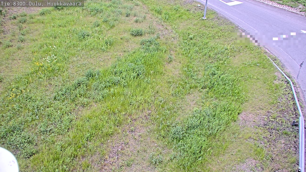 Weather Camera Image väg 8300 Oulu Hiukkavaara, Oulu, Pohjois-Pohjanmaa