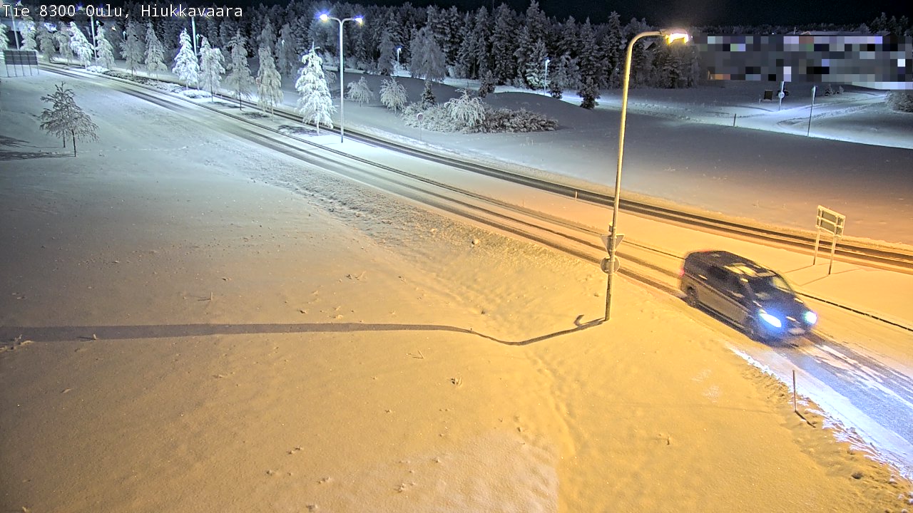 Kelikamerat Kuva tie 8300 Oulu Hiukkavaara, Oulu, Pohjois-Pohjanmaa