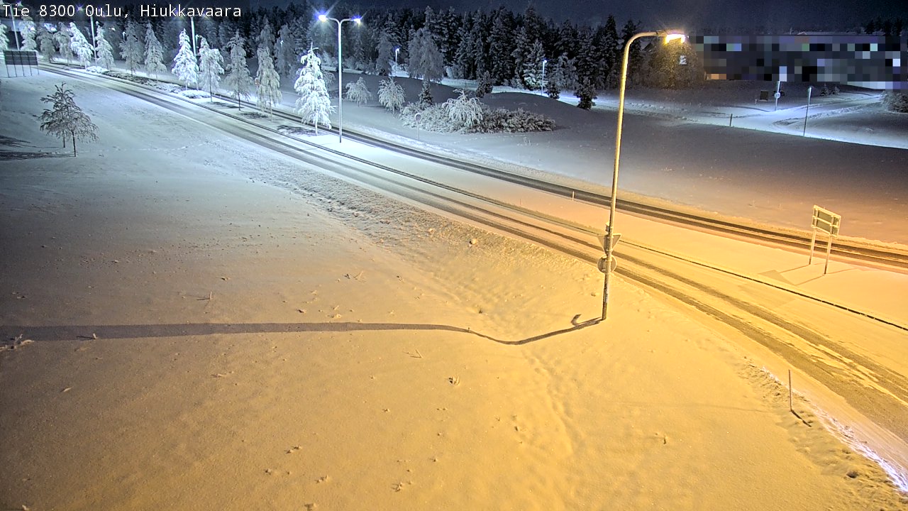 Kelikamerat Kuva tie 8300 Oulu Hiukkavaara, Oulu, Pohjois-Pohjanmaa