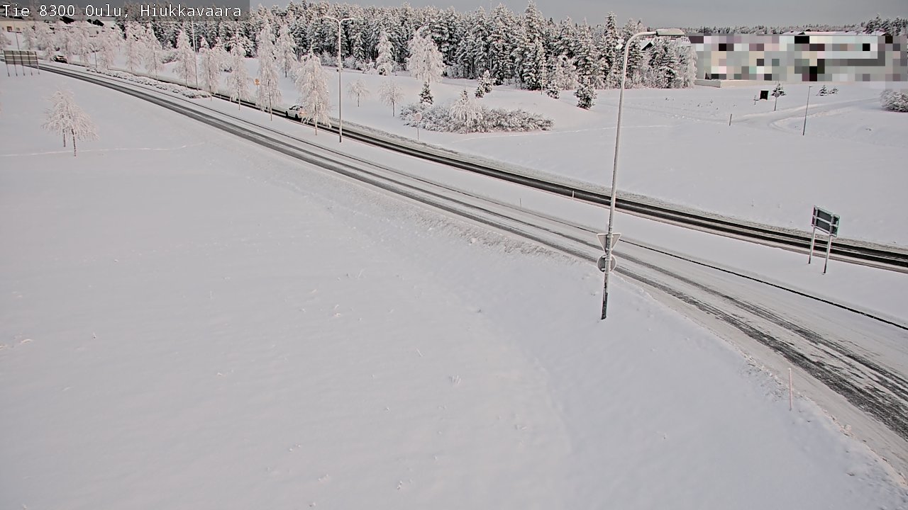 Kelikamerat Kuva tie 8300 Oulu Hiukkavaara, Oulu, Pohjois-Pohjanmaa