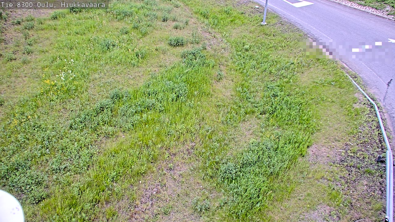 Weather Camera Image väg 8300 Oulu Hiukkavaara, Oulu, Pohjois-Pohjanmaa
