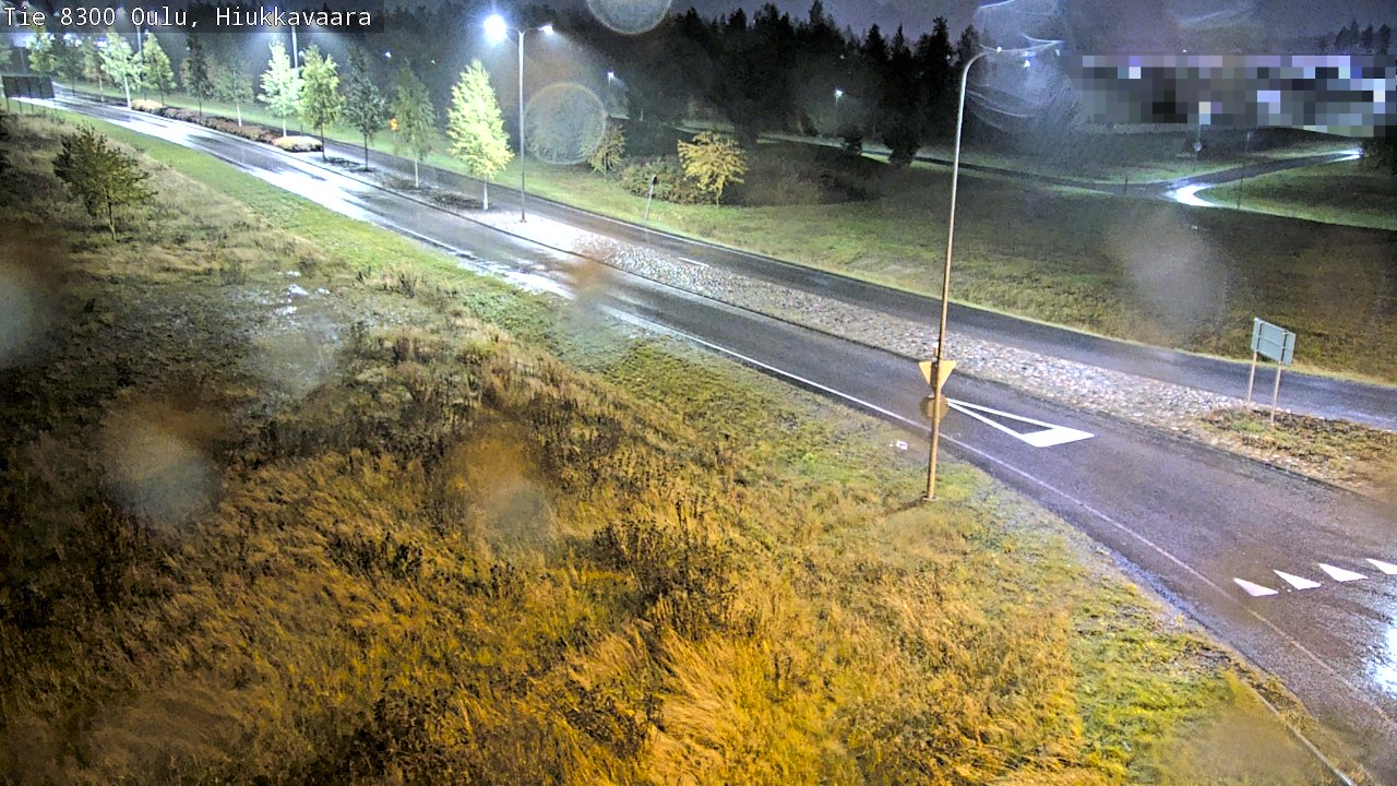 Weather Camera Image väg 8300 Oulu Hiukkavaara, Oulu, Pohjois-Pohjanmaa