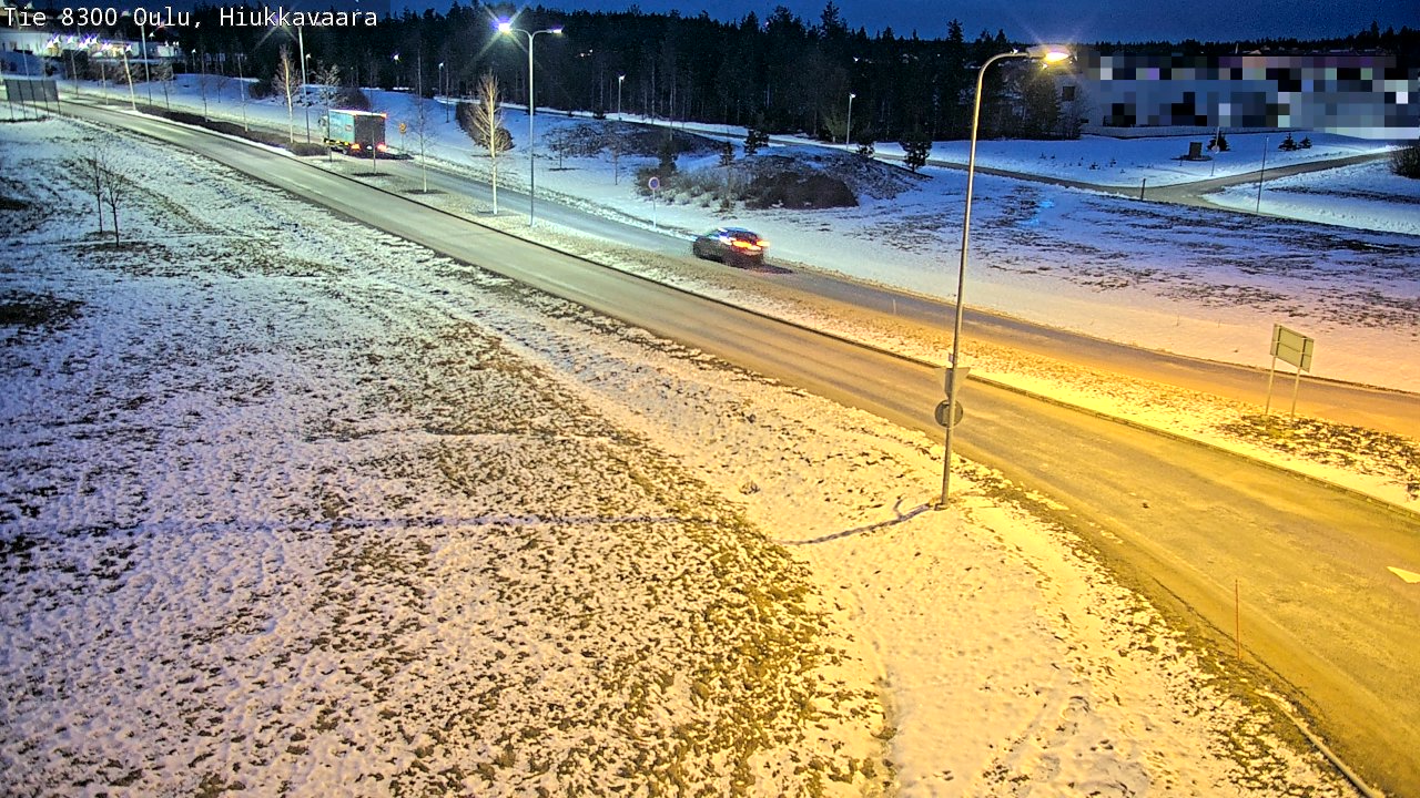 Kelikamerat Kuva tie 8300 Oulu Hiukkavaara, Oulu, Pohjois-Pohjanmaa