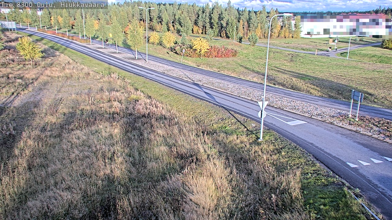Weather Camera Image väg 8300 Oulu Hiukkavaara, Oulu, Pohjois-Pohjanmaa