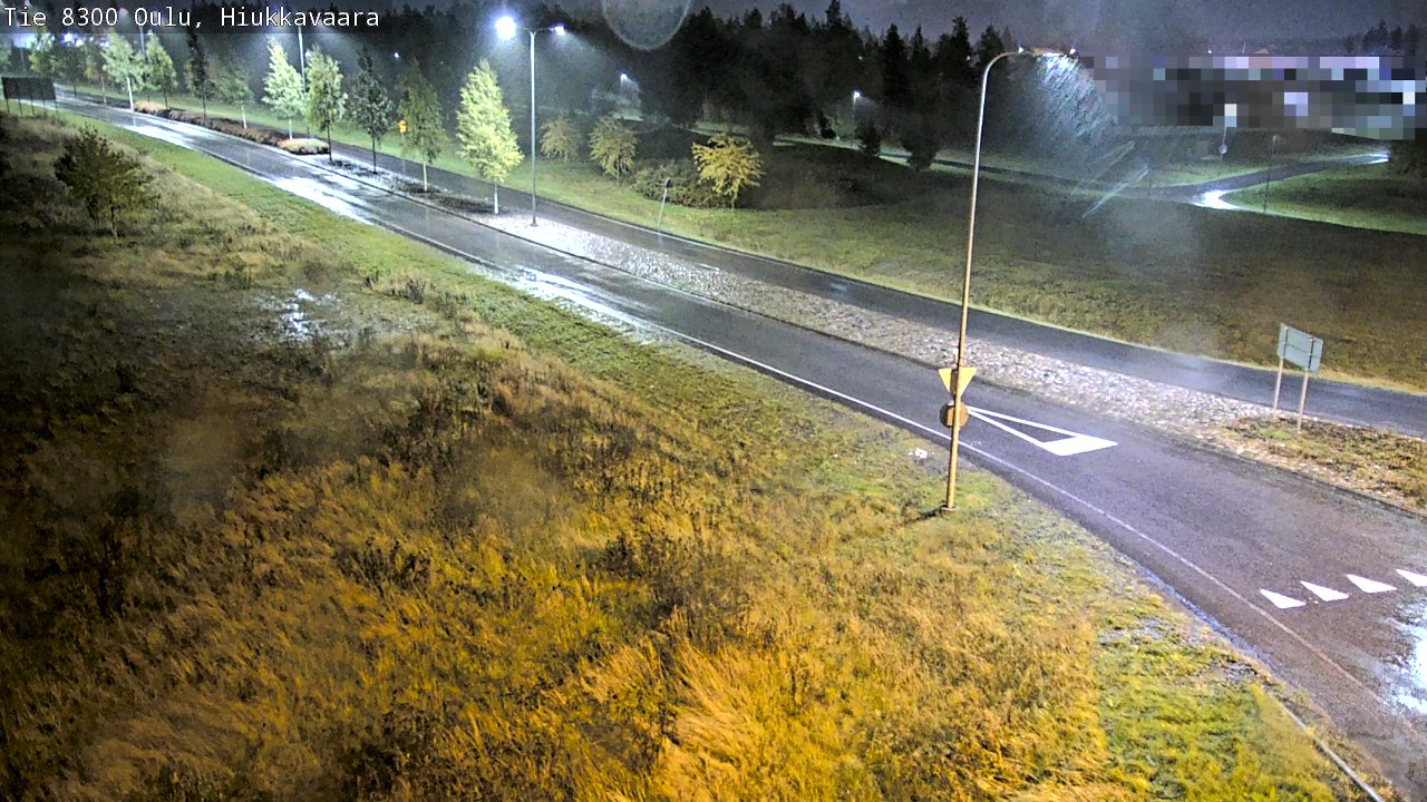 Weather Camera Image väg 8300 Oulu Hiukkavaara, Oulu, Pohjois-Pohjanmaa