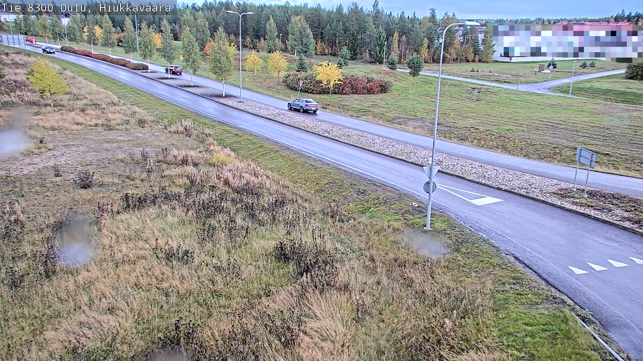 Weather Camera Image väg 8300 Oulu Hiukkavaara, Oulu, Pohjois-Pohjanmaa