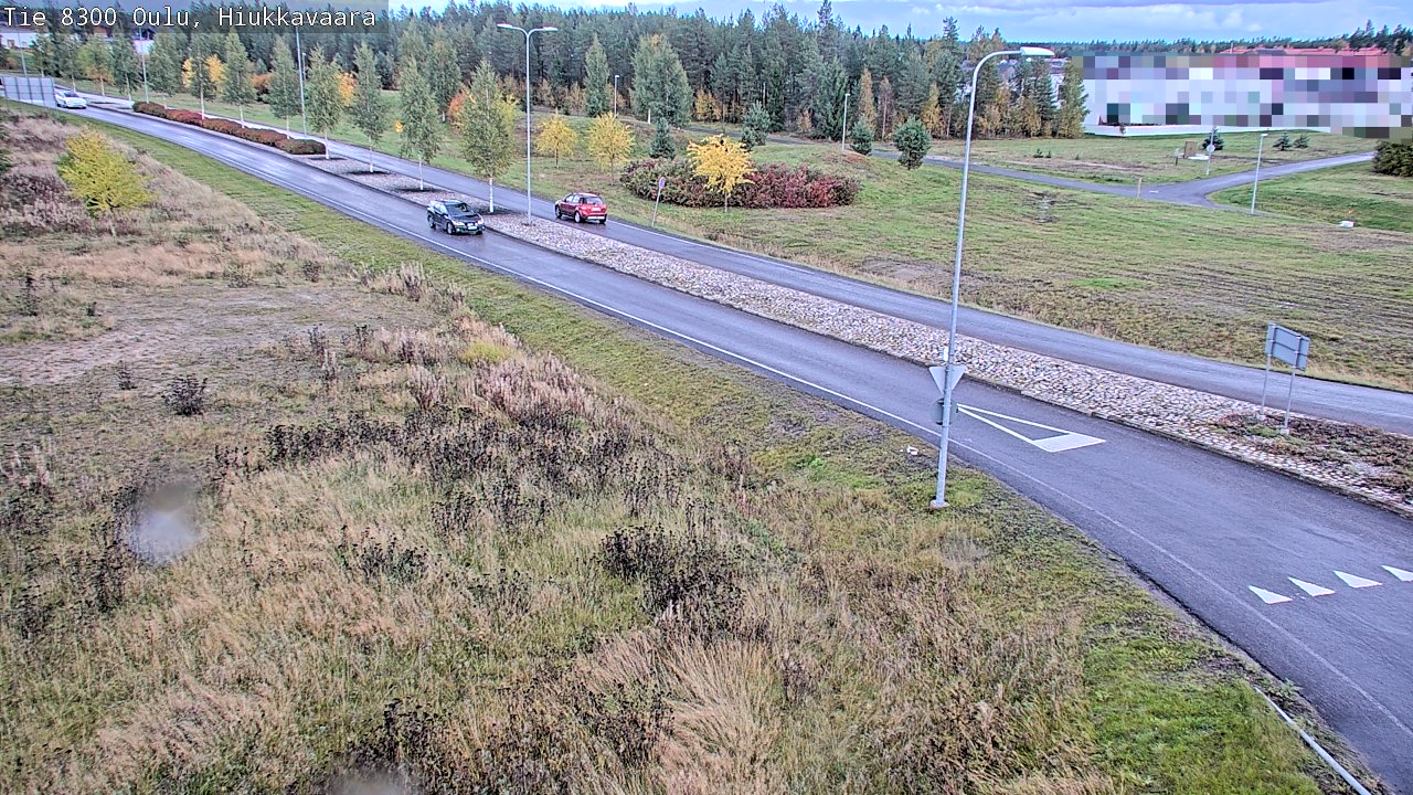 Weather Camera Image väg 8300 Oulu Hiukkavaara, Oulu, Pohjois-Pohjanmaa