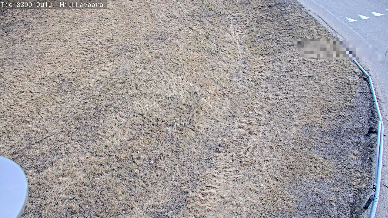 Weather Camera Image väg 8300 Oulu Hiukkavaara, Oulu, Pohjois-Pohjanmaa