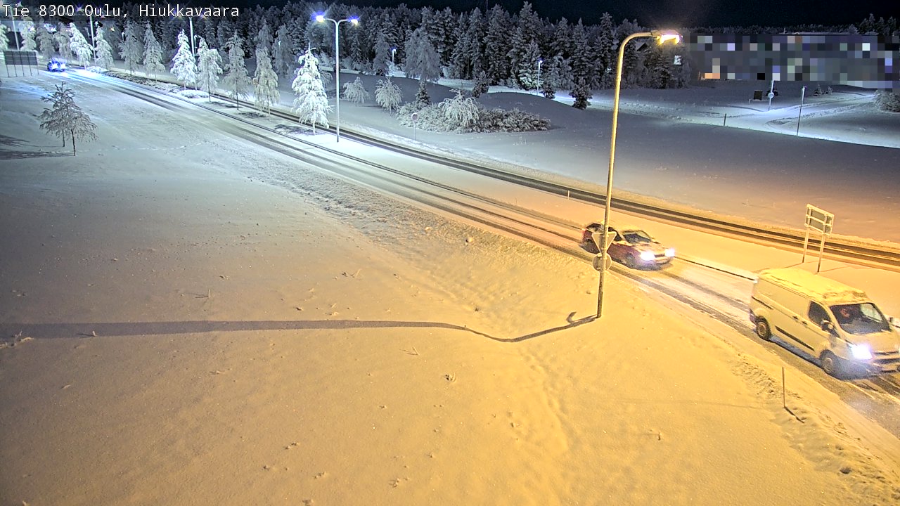Kelikamerat Kuva tie 8300 Oulu Hiukkavaara, Oulu, Pohjois-Pohjanmaa