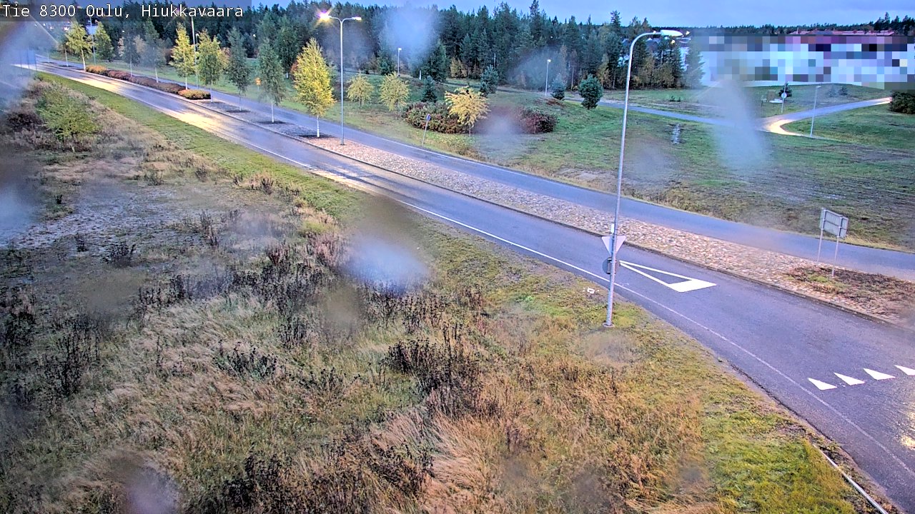 Weather Camera Image väg 8300 Oulu Hiukkavaara, Oulu, Pohjois-Pohjanmaa