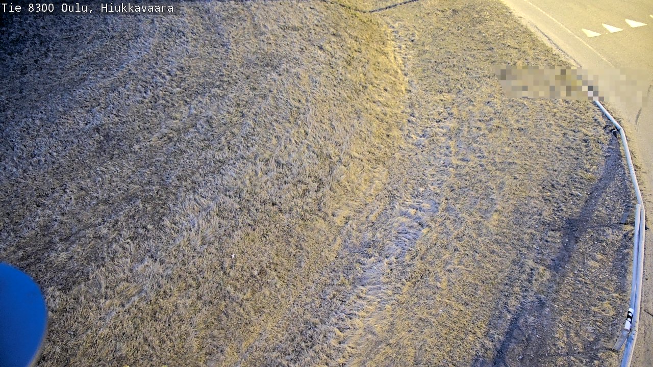 Weather Camera Image väg 8300 Oulu Hiukkavaara, Oulu, Pohjois-Pohjanmaa