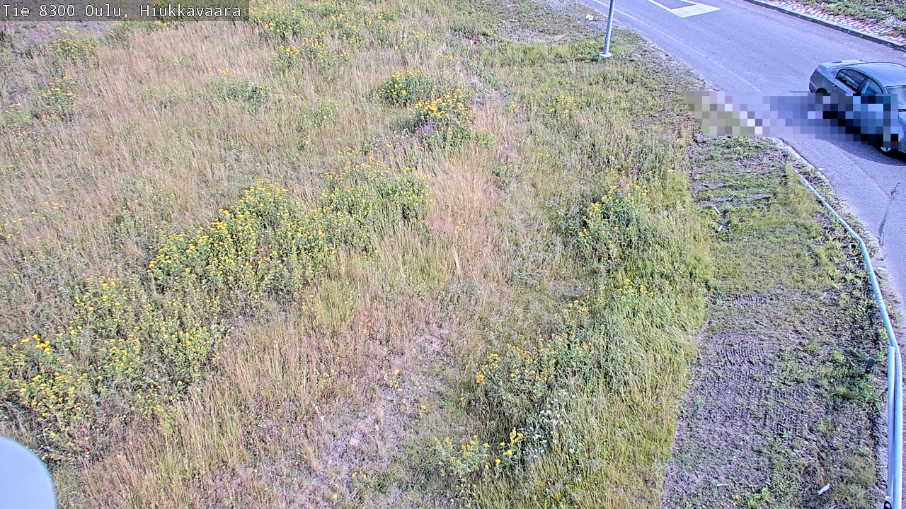 Weather Camera Image road 8300 Oulu Hiukkavaara, Oulu, Pohjois-Pohjanmaa