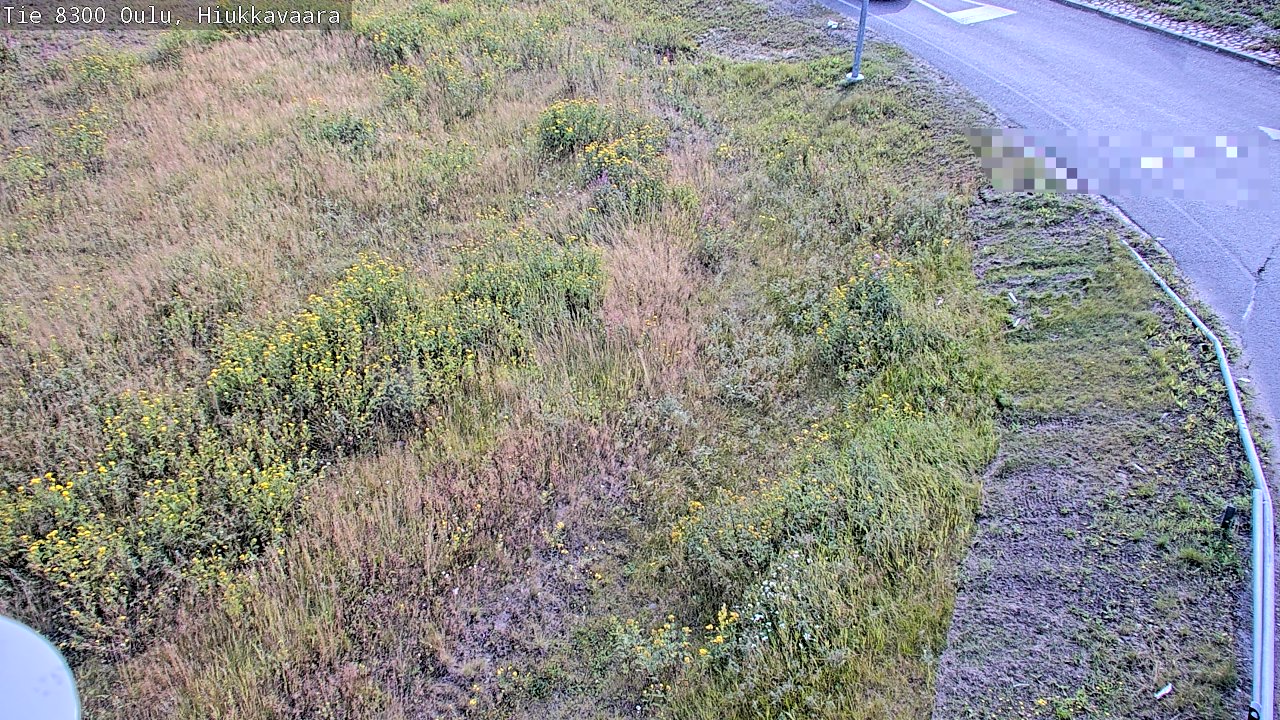 Weather Camera Image road 8300 Oulu Hiukkavaara, Oulu, Pohjois-Pohjanmaa