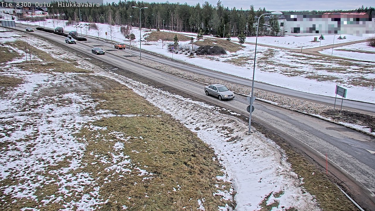 Weather Camera Image road 8300 Oulu Hiukkavaara, Oulu, Pohjois-Pohjanmaa