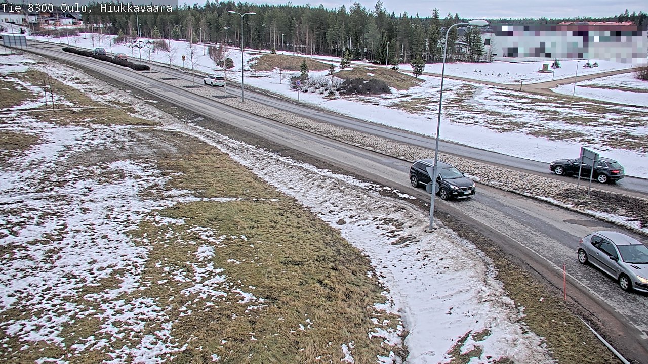 Weather Camera Image road 8300 Oulu Hiukkavaara, Oulu, Pohjois-Pohjanmaa