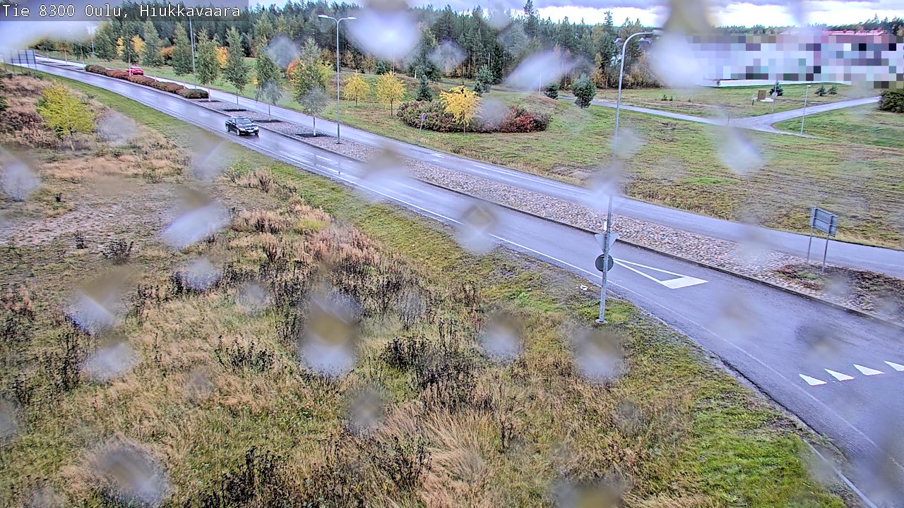 Weather Camera Image väg 8300 Oulu Hiukkavaara, Oulu, Pohjois-Pohjanmaa