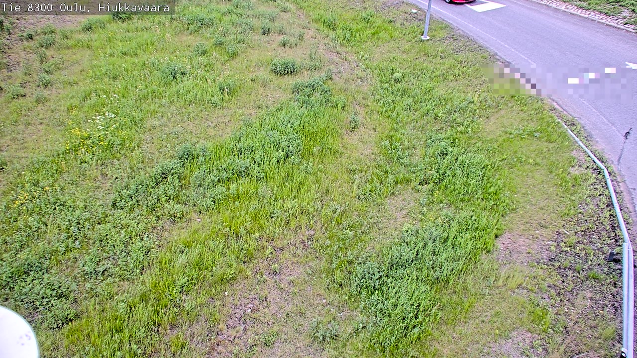 Weather Camera Image väg 8300 Oulu Hiukkavaara, Oulu, Pohjois-Pohjanmaa