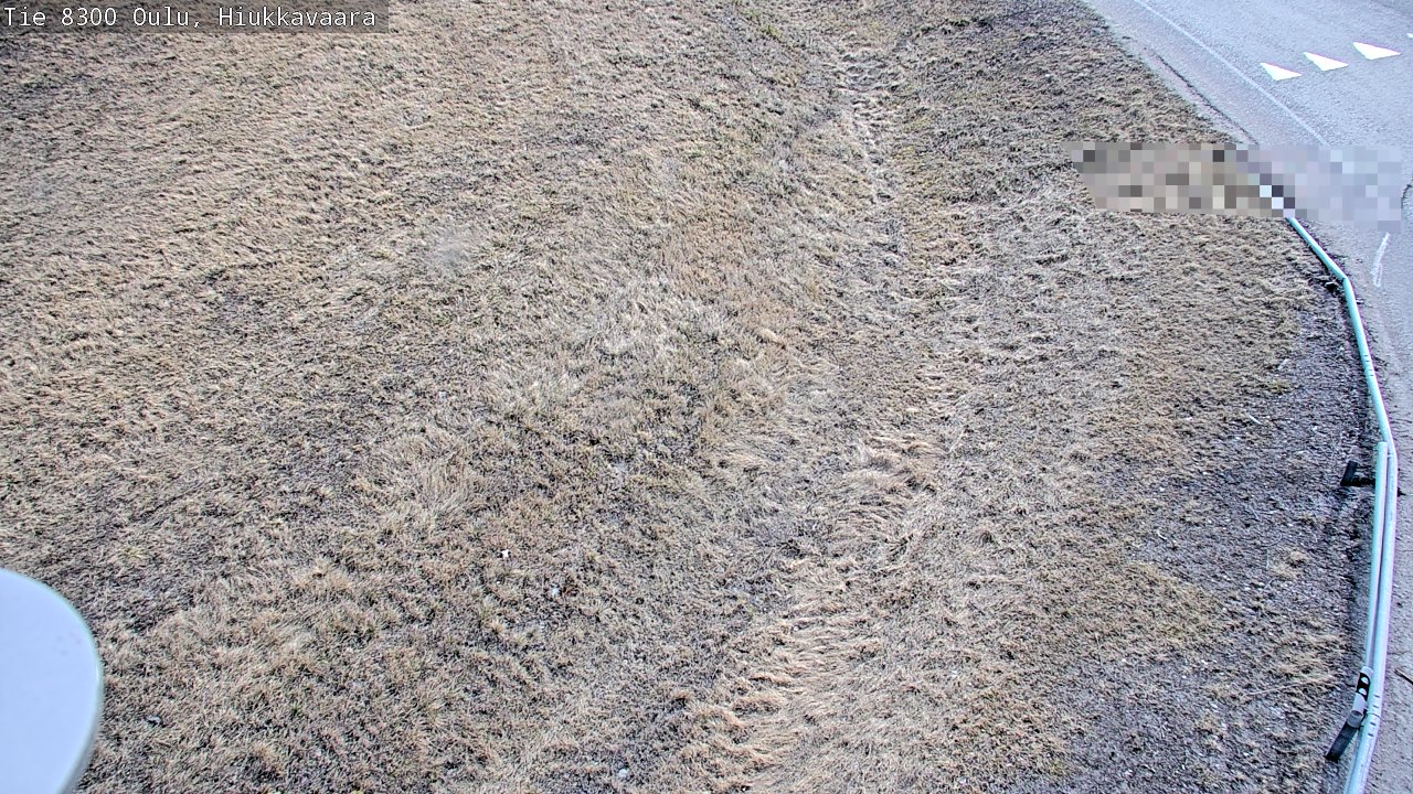 Weather Camera Image väg 8300 Oulu Hiukkavaara, Oulu, Pohjois-Pohjanmaa