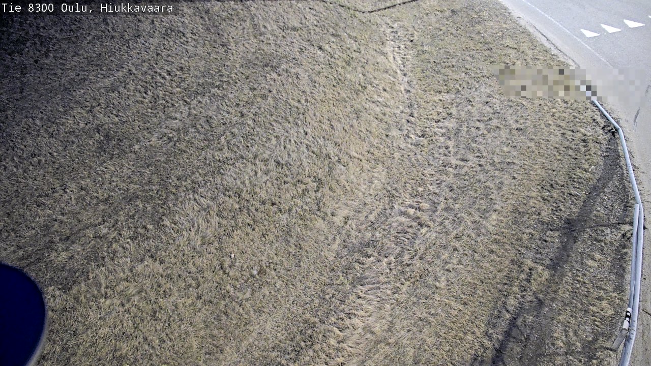 Weather Camera Image väg 8300 Oulu Hiukkavaara, Oulu, Pohjois-Pohjanmaa