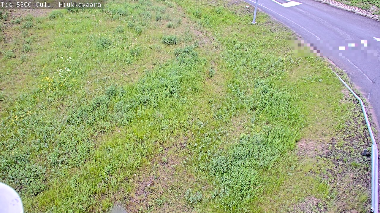 Weather Camera Image väg 8300 Oulu Hiukkavaara, Oulu, Pohjois-Pohjanmaa