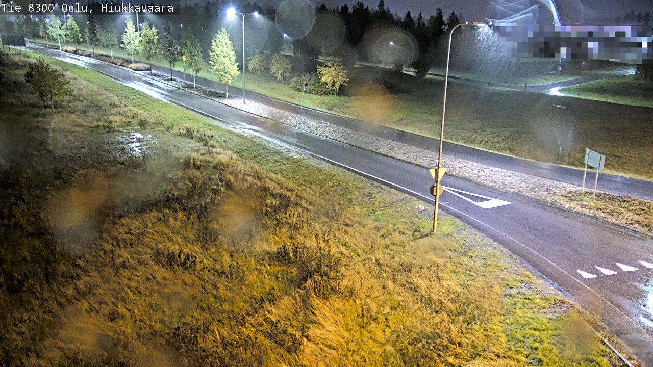 Weather Camera Image väg 8300 Oulu Hiukkavaara, Oulu, Pohjois-Pohjanmaa