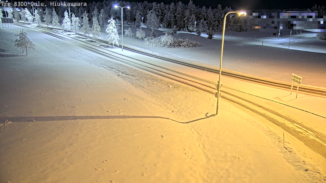Kelikamerat Kuva tie 8300 Oulu Hiukkavaara, Oulu, Pohjois-Pohjanmaa