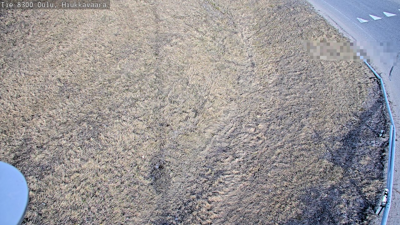 Weather Camera Image väg 8300 Oulu Hiukkavaara, Oulu, Pohjois-Pohjanmaa