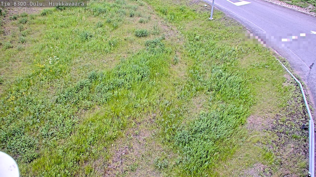 Weather Camera Image väg 8300 Oulu Hiukkavaara, Oulu, Pohjois-Pohjanmaa