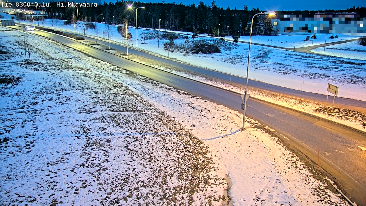 Kelikamerat Kuva tie 8300 Oulu Hiukkavaara, Oulu, Pohjois-Pohjanmaa