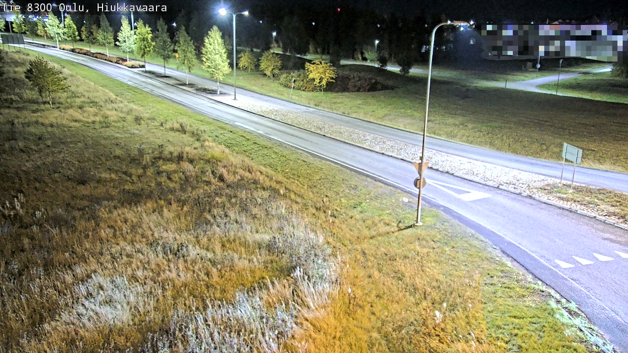Weather Camera Image väg 8300 Oulu Hiukkavaara, Oulu, Pohjois-Pohjanmaa