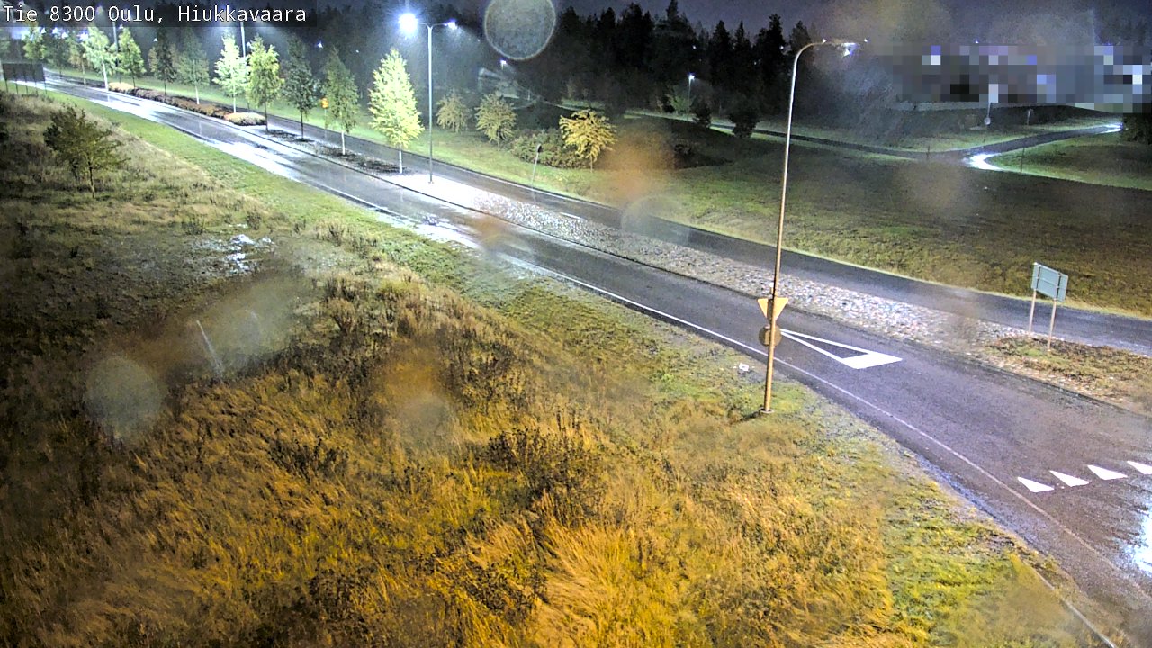 Weather Camera Image väg 8300 Oulu Hiukkavaara, Oulu, Pohjois-Pohjanmaa