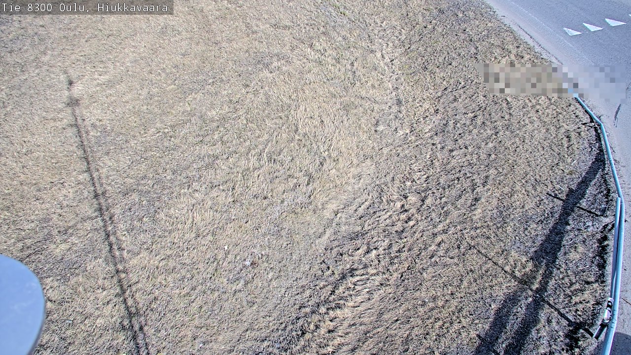 Weather Camera Image väg 8300 Oulu Hiukkavaara, Oulu, Pohjois-Pohjanmaa