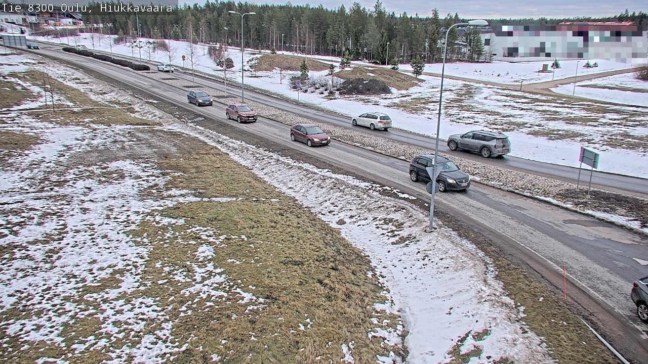 Weather Camera Image väg 8300 Oulu Hiukkavaara, Oulu, Pohjois-Pohjanmaa