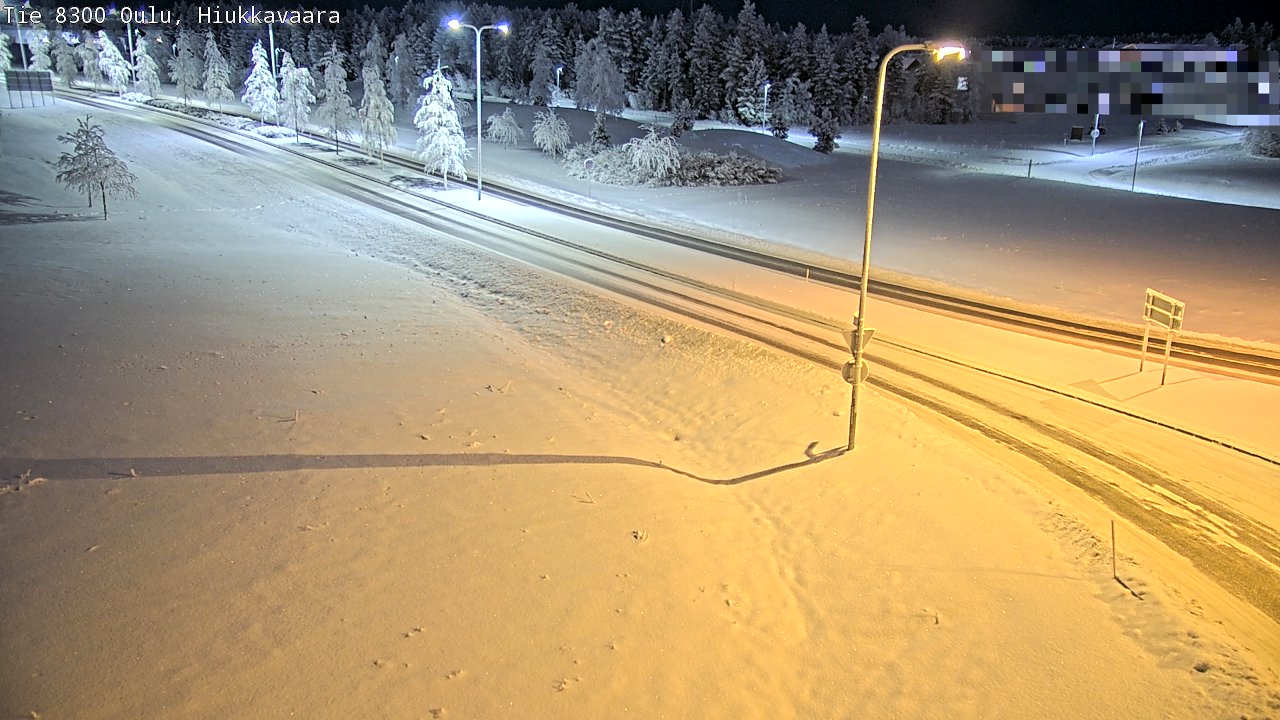 Kelikamerat Kuva tie 8300 Oulu Hiukkavaara, Oulu, Pohjois-Pohjanmaa