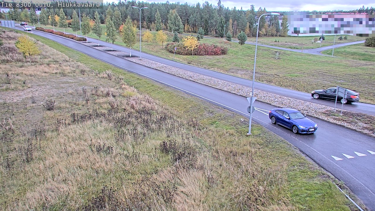 Weather Camera Image väg 8300 Oulu Hiukkavaara, Oulu, Pohjois-Pohjanmaa