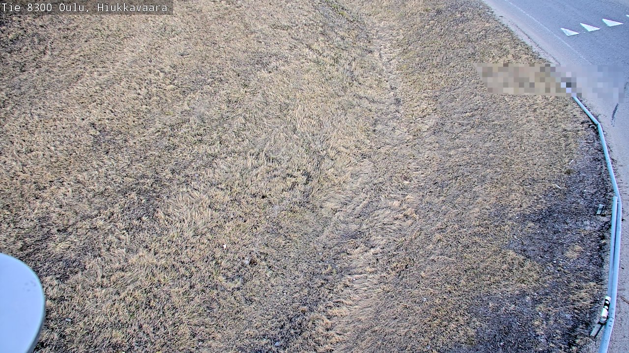 Weather Camera Image väg 8300 Oulu Hiukkavaara, Oulu, Pohjois-Pohjanmaa