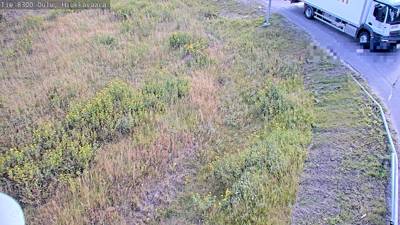 Weather Camera Image road 8300 Oulu Hiukkavaara, Oulu, Pohjois-Pohjanmaa