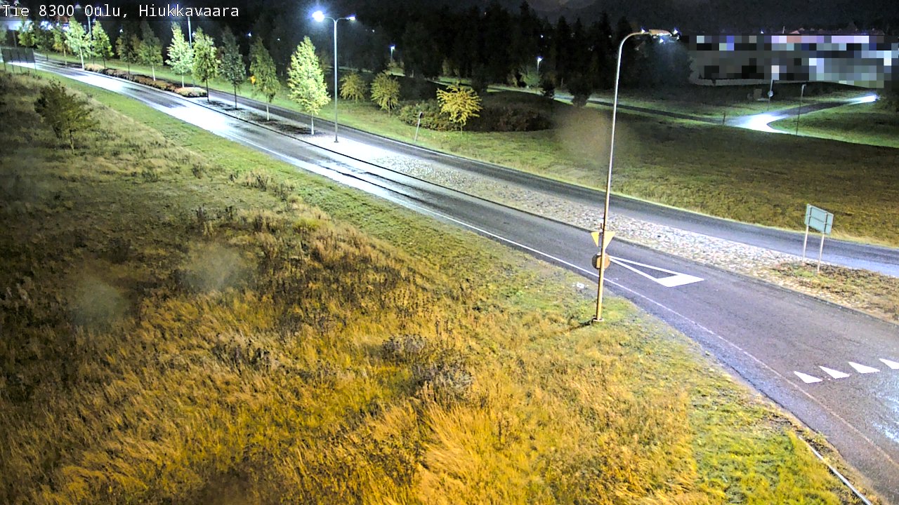 Weather Camera Image väg 8300 Oulu Hiukkavaara, Oulu, Pohjois-Pohjanmaa