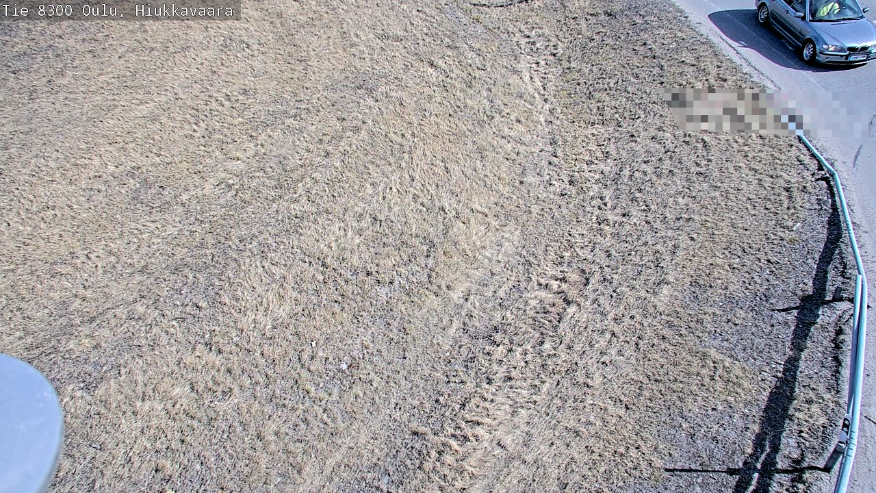 Weather Camera Image väg 8300 Oulu Hiukkavaara, Oulu, Pohjois-Pohjanmaa