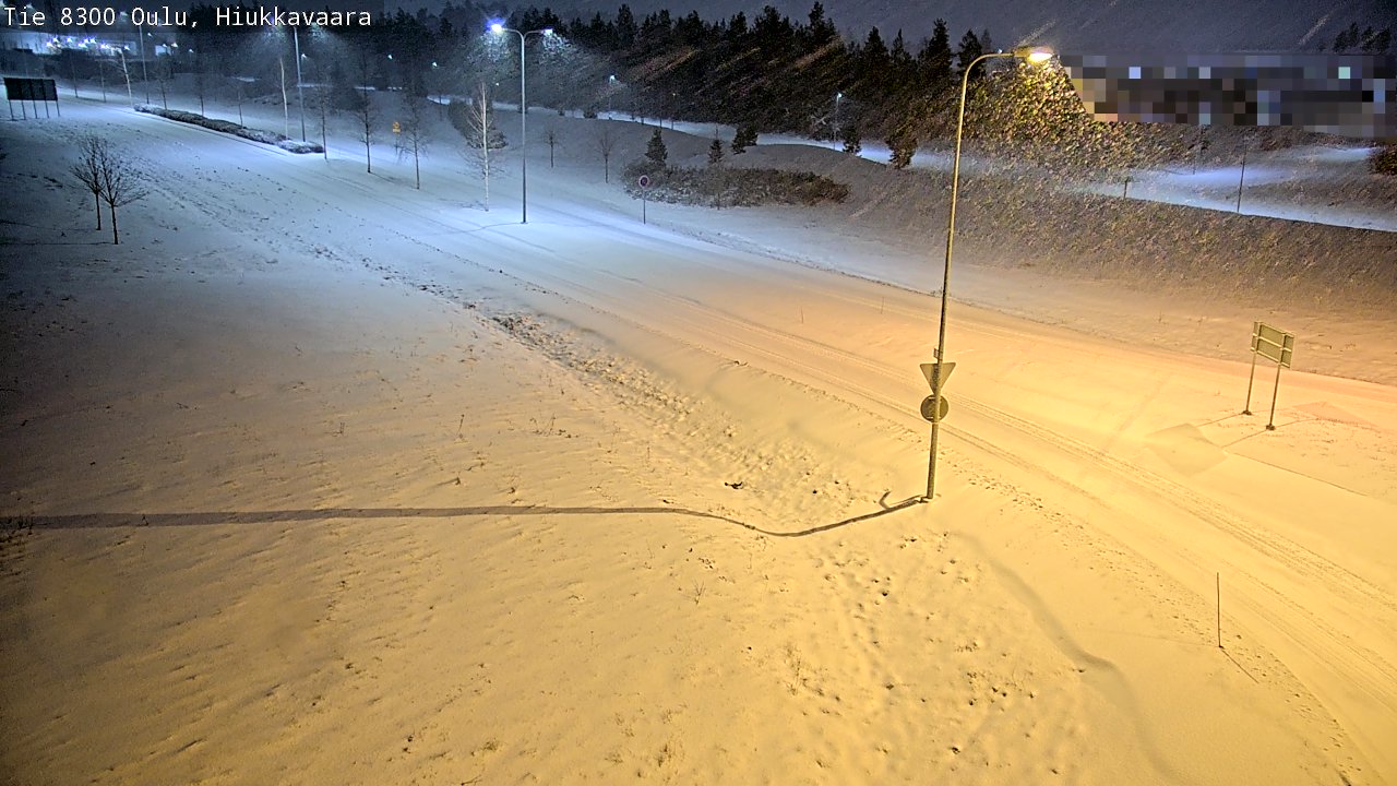 Kelikamerat Kuva tie 8300 Oulu Hiukkavaara, Oulu, Pohjois-Pohjanmaa