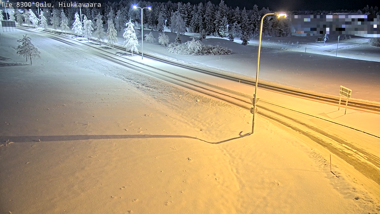 Kelikamerat Kuva tie 8300 Oulu Hiukkavaara, Oulu, Pohjois-Pohjanmaa