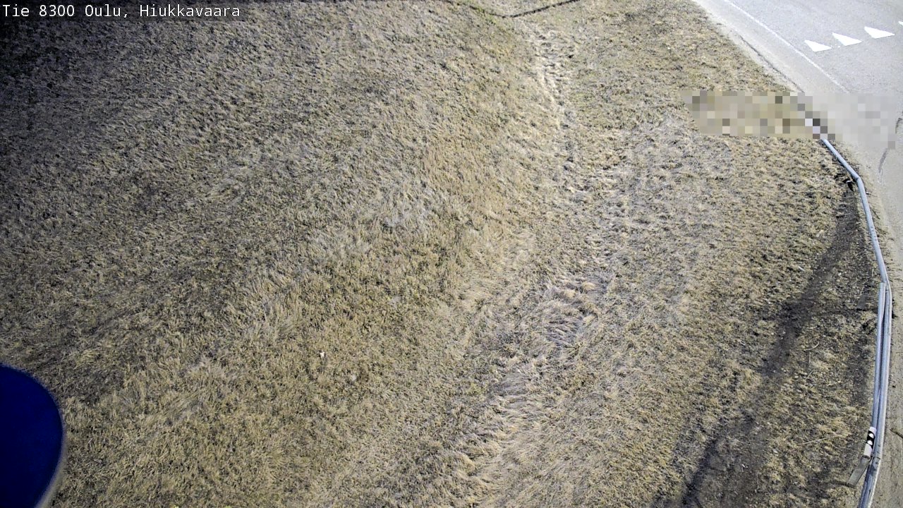 Weather Camera Image väg 8300 Oulu Hiukkavaara, Oulu, Pohjois-Pohjanmaa