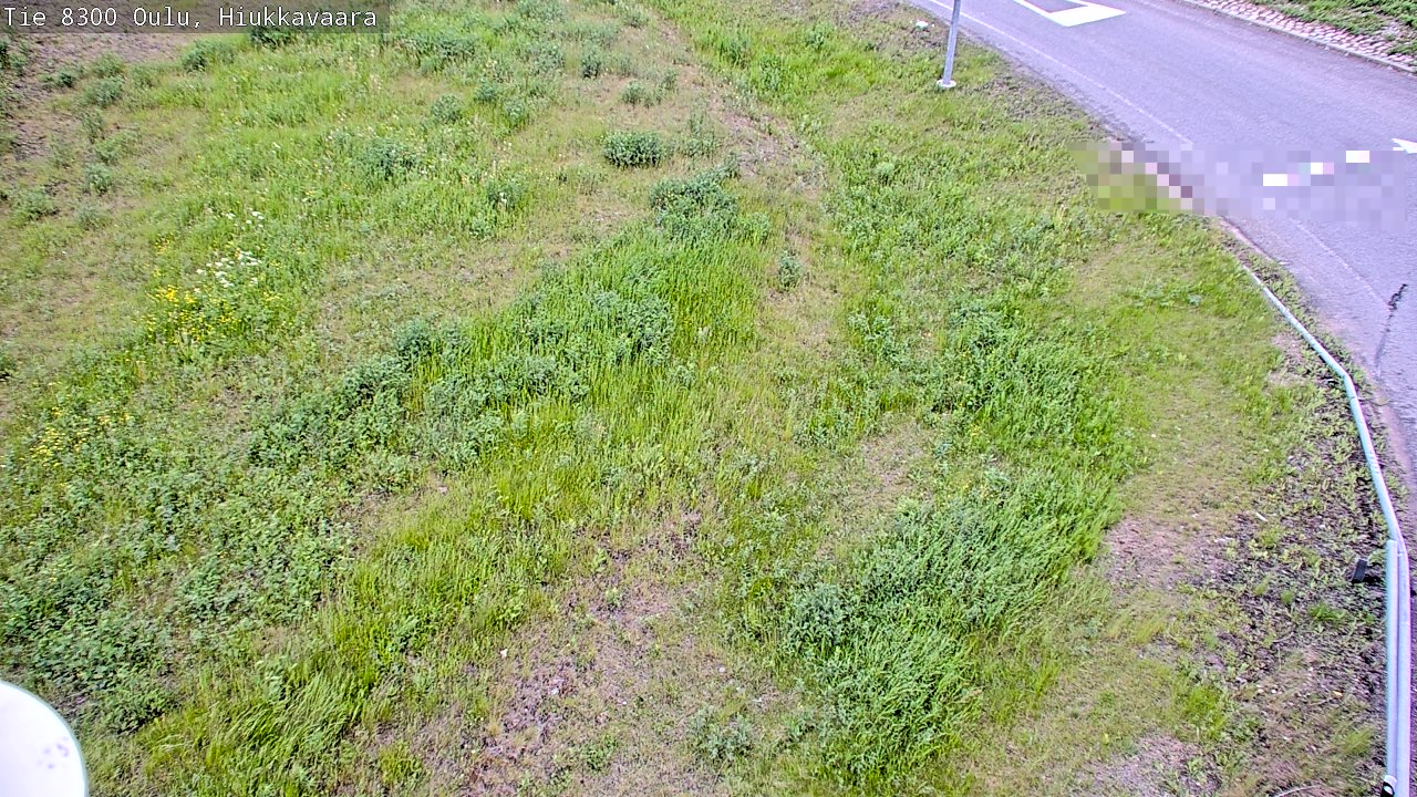 Weather Camera Image väg 8300 Oulu Hiukkavaara, Oulu, Pohjois-Pohjanmaa