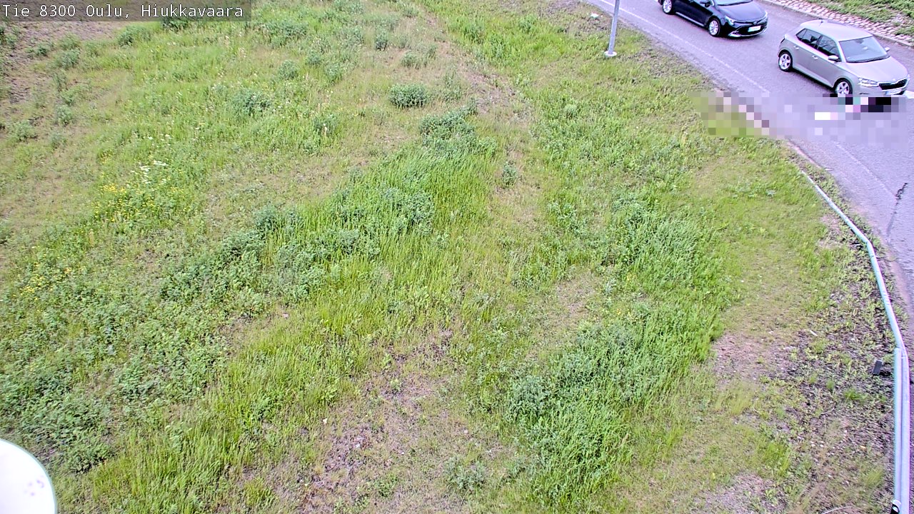 Weather Camera Image väg 8300 Oulu Hiukkavaara, Oulu, Pohjois-Pohjanmaa