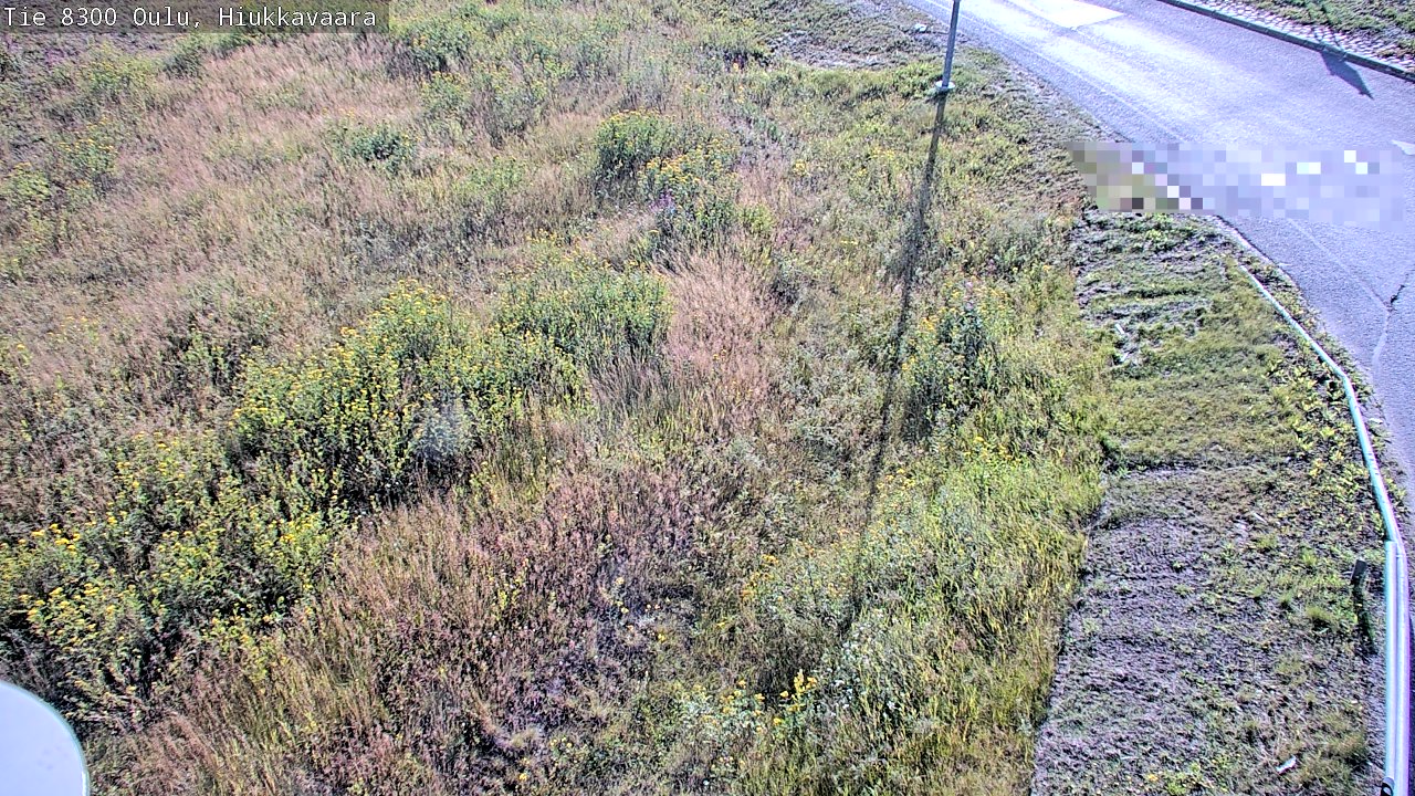 Weather Camera Image road 8300 Oulu Hiukkavaara, Oulu, Pohjois-Pohjanmaa